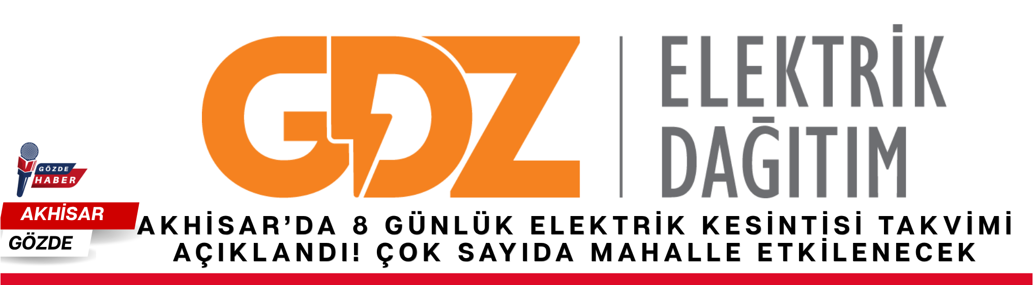 Akhisar’da 8 Günlük Elektrik Kesintisi Takvimi Açıklandı! Çok Sayıda Mahalle Etkilenecek 