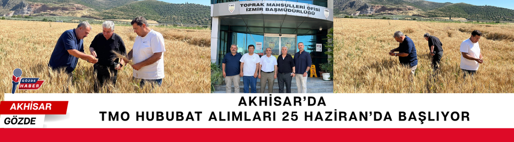 Akhisar’da TMO Hububat Alımları 25 Haziran’da Başlıyor