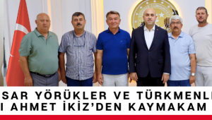 Akhisar Yörükler ve Türkmenler Derneği Başkanı Ahmet İkiz’den Kaymakam Can’a Ziyaret