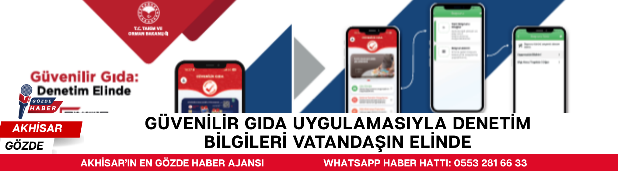 Güvenilir Gıda Uygulamasıyla Denetim Bilgileri Vatandaşın Elinde