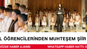 İLKOKUL ÖĞRENCİLERİNDEN MUHTEŞEM ŞİİR VE TÜRKÜ GECESİ