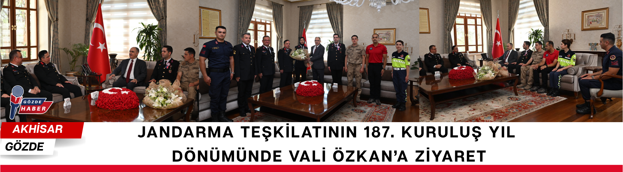 Jandarma Teşkilatının 187. Kuruluş Yıl Dönümünde Vali Özkan’a Ziyaret