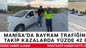 Manisa’da Bayram Trafiğine Sıkı Takip: Kazalarda Yüzde 42 Düşüş