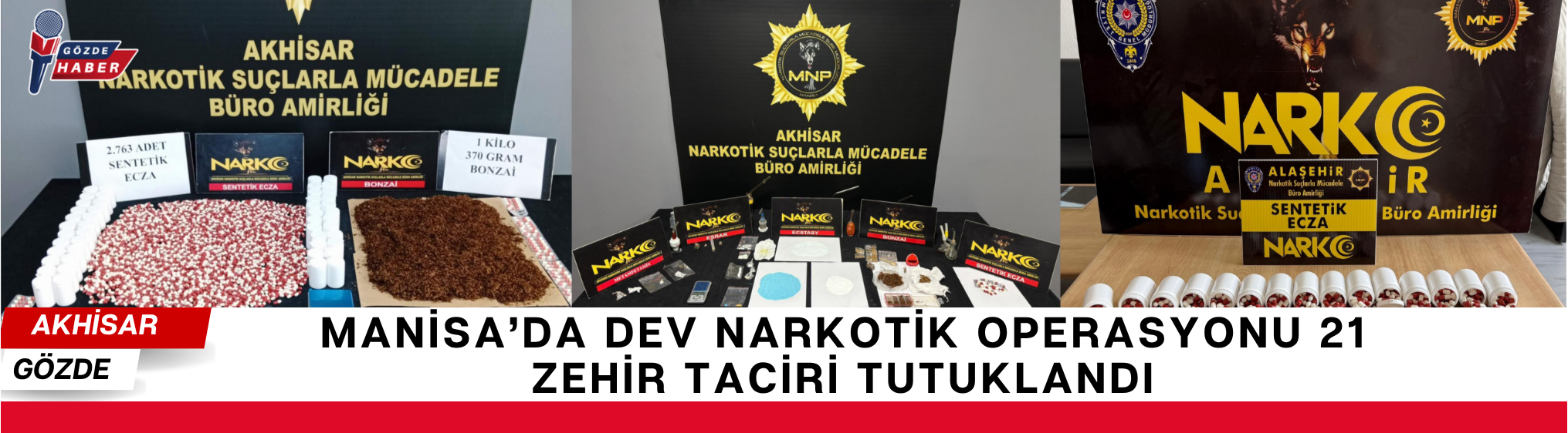 Manisa’da Dev Narkotik Operasyonu: 21 Zehir Taciri Tutuklandı