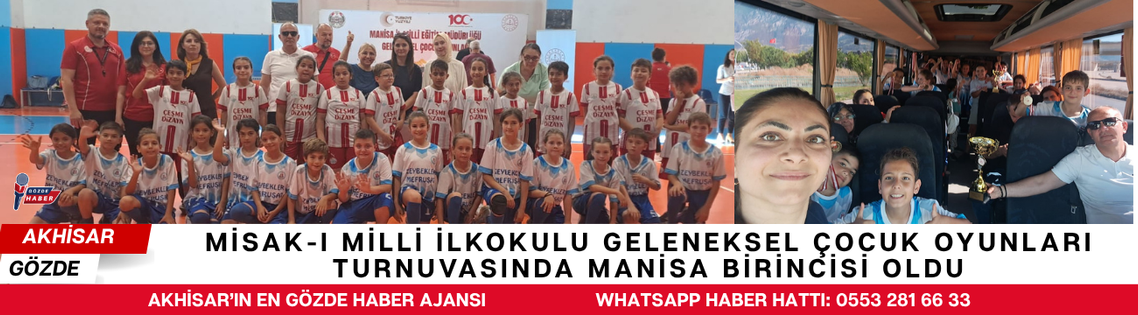 Misak-ı Milli İlkokulu Geleneksel Çocuk Oyunları Turnuvasında Manisa Birincisi Oldu