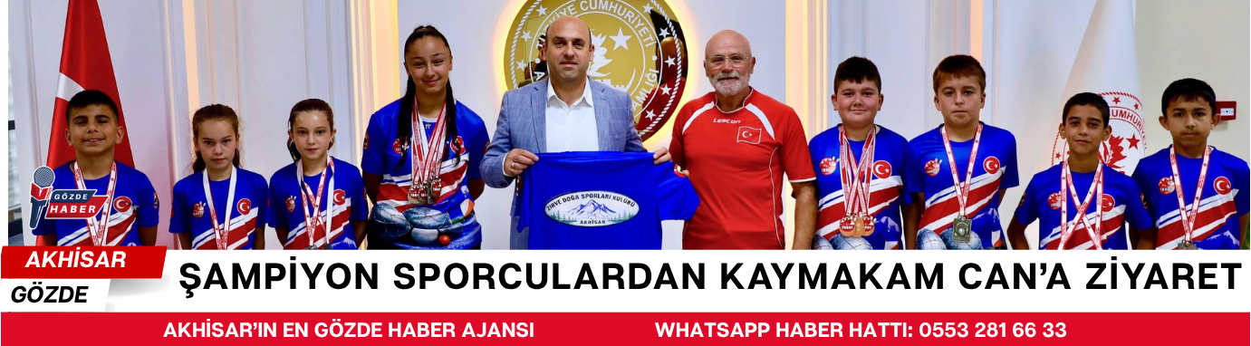 ŞAMPİYON SPORCULARDAN KAYMAKAM CAN’A ZİYARET