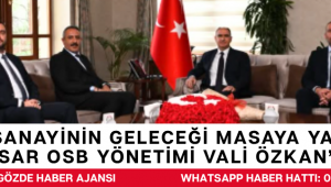 Sanayinin Geleceği Masaya Yatırıldı: Akhisar OSB Yönetimi Vali Özkan’la Buluştu