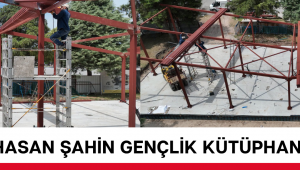 Sevim-Hasan Şahin Gençlik Kütüphanesi Yükseliyor