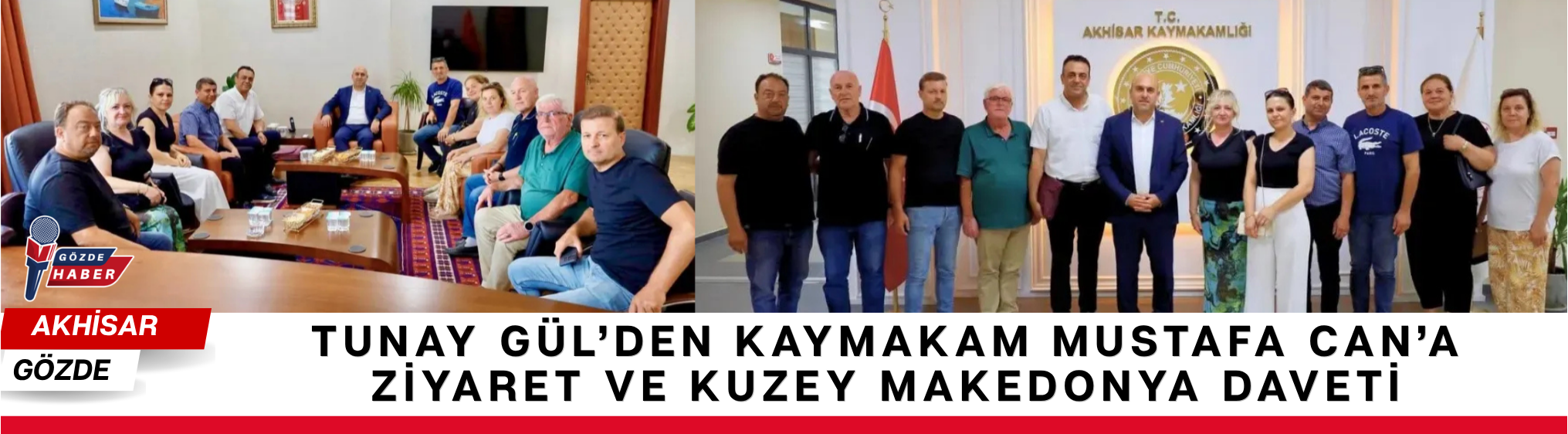 Tunay Gül’den Kaymakam Mustafa Can’a Ziyaret ve Kuzey Makedonya Daveti