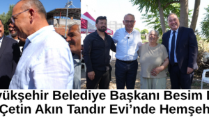 Büyükşehir Belediye Başkanı Besim Dutlulu ve Başkan Çetin Akın Tandır Evi’nde Hemşehrilerle Buluştu 
