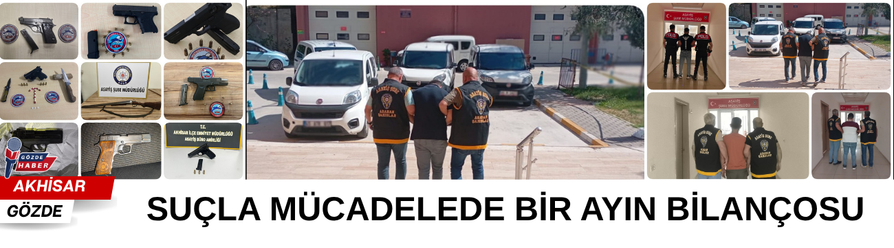 SUÇLA MÜCADELEDE BİR AYIN BİLANÇOSU