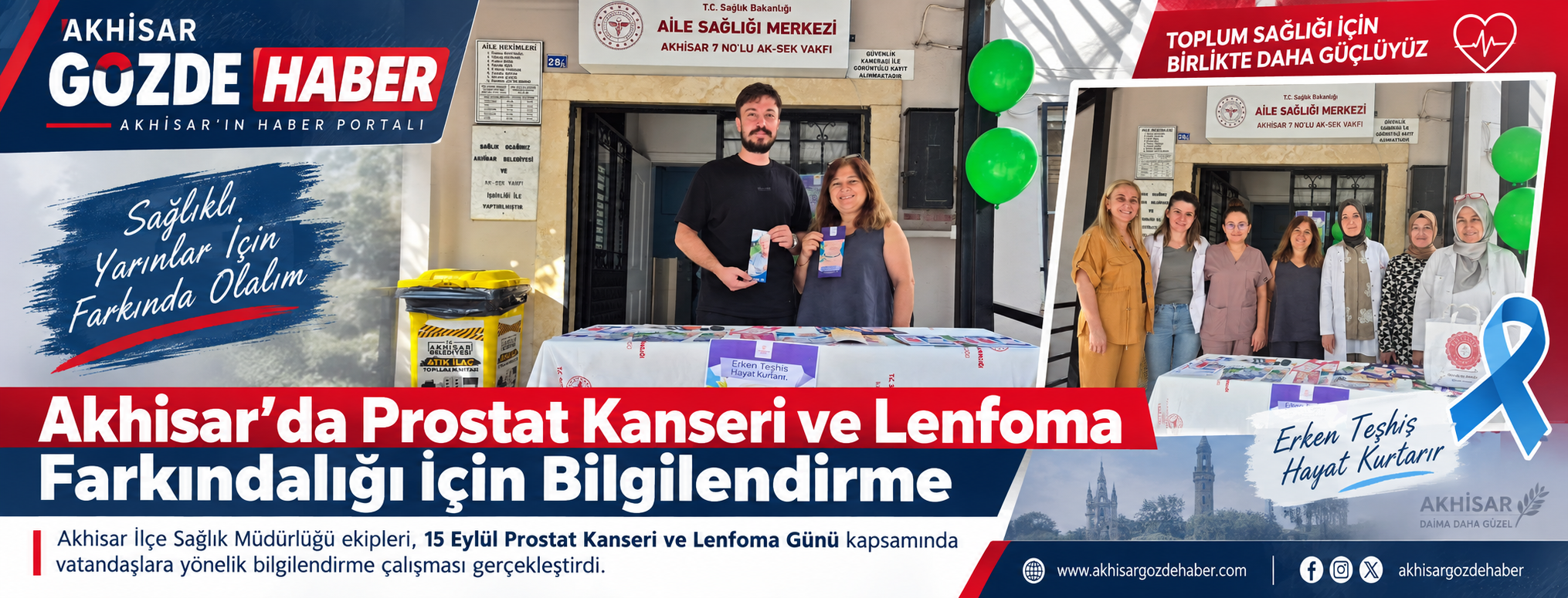 Akhisar’da Prostat Kanseri ve Lenfoma Farkındalığı İçin Bilgilendirme