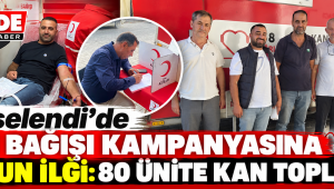 Akselendi’de Kan Bağışı Kampanyasına Yoğun İlgi: 80 Ünite Kan Toplandı