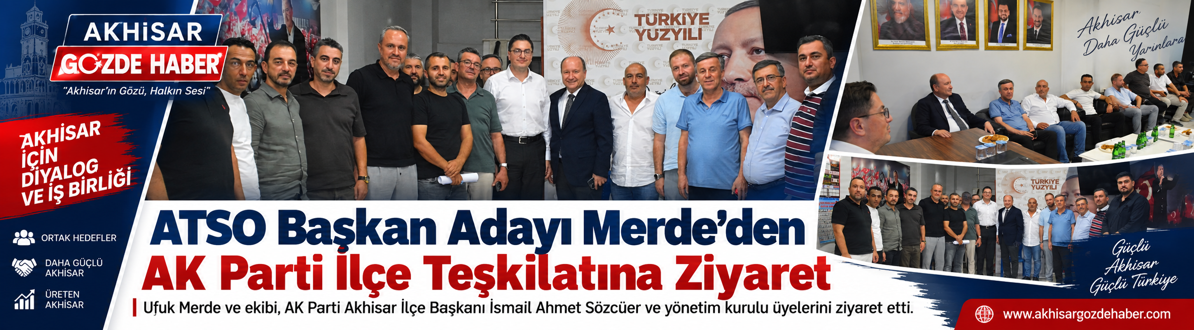 ATSO Başkan Adayı Merde’den AK Parti İlçe Teşkilatına Ziyaret