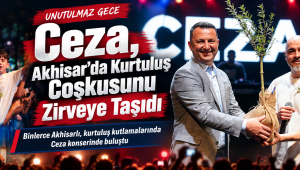Ceza, Akhisar’da Kurtuluş Coşkusunu Zirveye Taşıdı