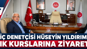 DİYANET İÇ DENETÇİSİ HÜSEYİN YILDIRIM’DAN HAFIZLIK KURSLARINA ZİYARET