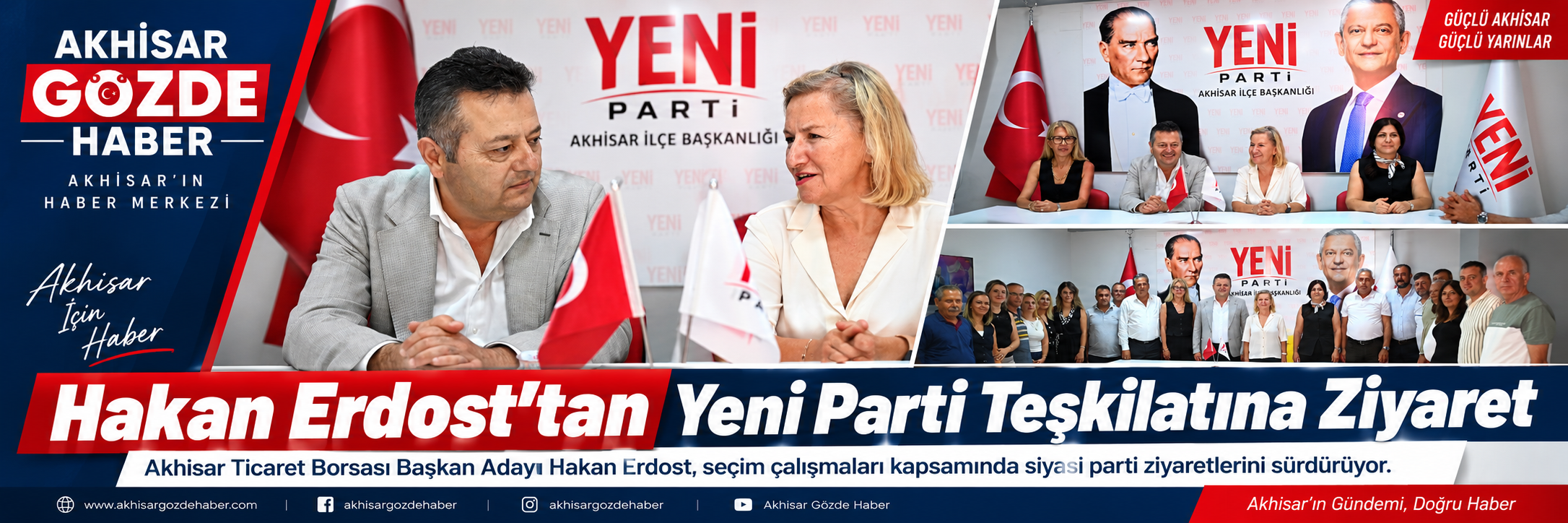 Hakan Erdost'tan Yeni Parti Teşkilatına Ziyaret