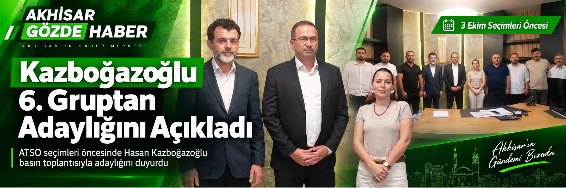 Hasan Kazboğazoğlu ATSO Seçimlerinde 6. Gruptan Adaylığını Açıkladı