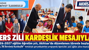 İLK DERS ZİLİ KARDEŞLİK MESAJIYLA ÇALDI