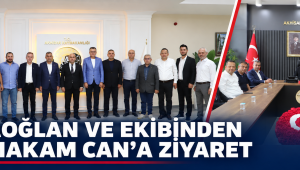 KARAOĞLAN VE EKİBİNDEN KAYMAKAM CAN’A ZİYARET