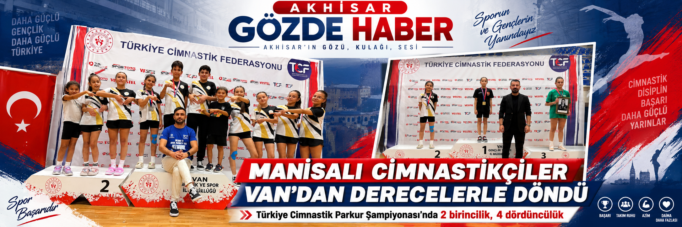 MANİSALI CİMNASTİKÇİLER VAN’DAN DERECELERLE DÖNDÜ