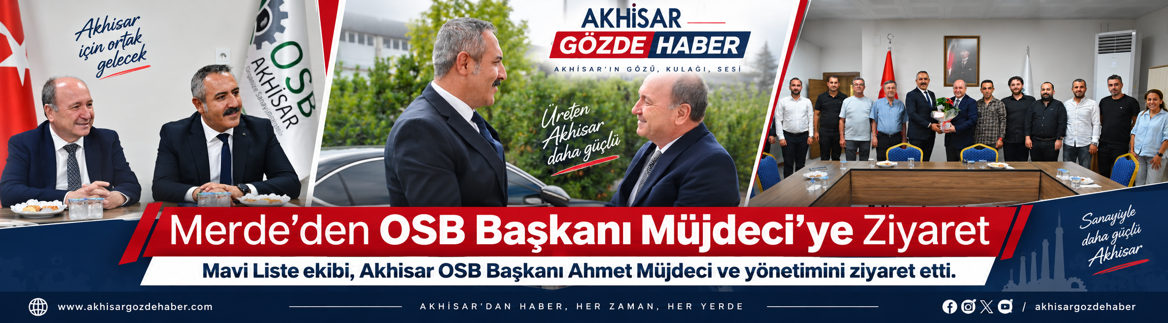 Merde’den OSB Başkanı Müjdeci’ye ziyaret