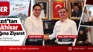  Zahit Beyazıt'tan AK Parti Akhisar İlçe Başkanlığına Ziyaret
