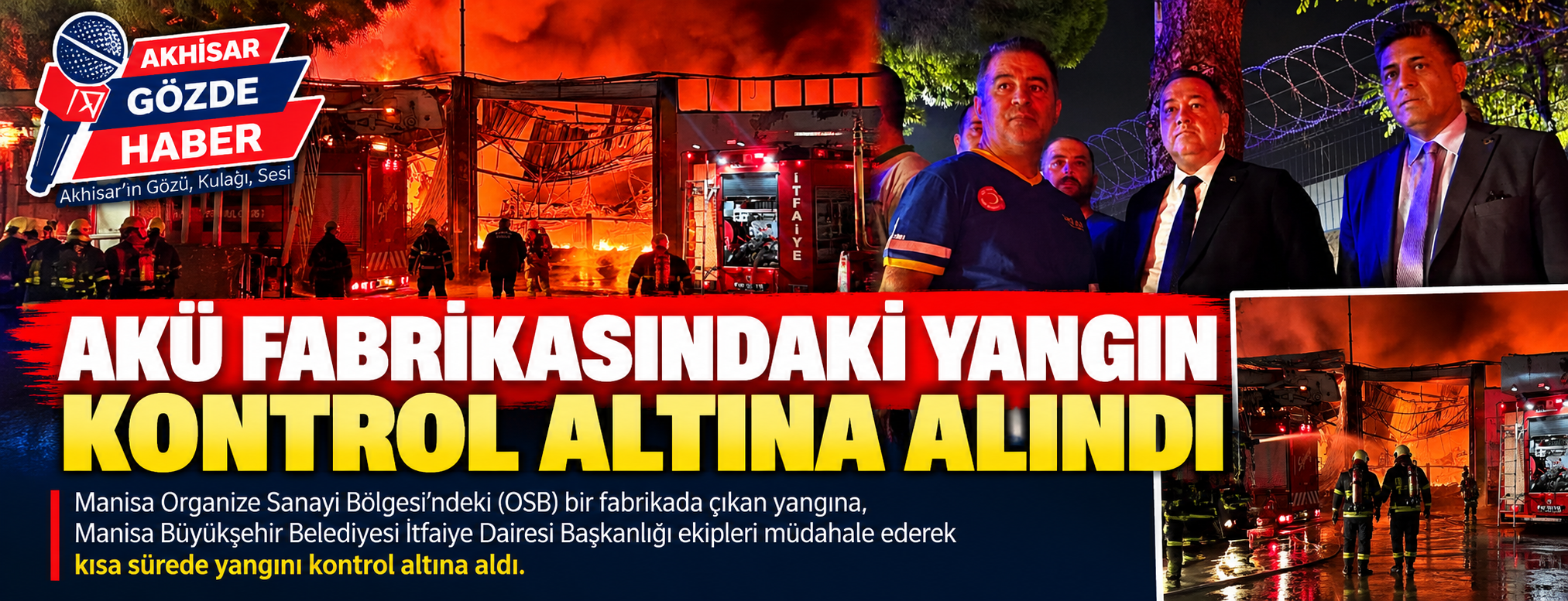 Akü Fabrikasındaki Yangın Kontrol Altına Alındı