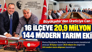Büyükşehir’den Üreticiye Can Suyu: 16 İlçeye 20,9 Milyon Liralık 144 Modern Tarım Ekipmanı  