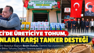 Demirci’de Üreticiye Tohum, Yangınlara Karşı Tanker Desteği  