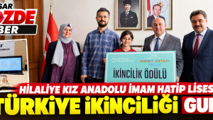 HİLALÎYE KIZ ANADOLU İMAM HATİP LİSESİ’NDEN TÜRKİYE İKİNCİLİĞİ GURURU