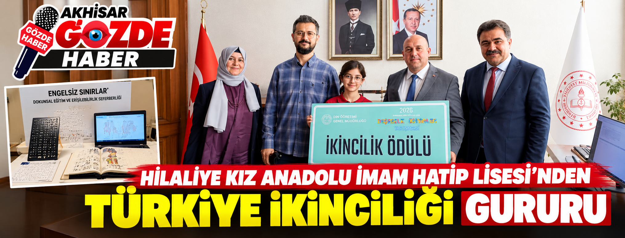 HİLALÎYE KIZ ANADOLU İMAM HATİP LİSESİ’NDEN TÜRKİYE İKİNCİLİĞİ GURURU