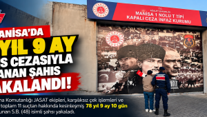 Manisa’da 78 Yıl 9 Ay Hapis Cezasıyla Aranan Şahıs JASAT Ekiplerince Yakalandı!