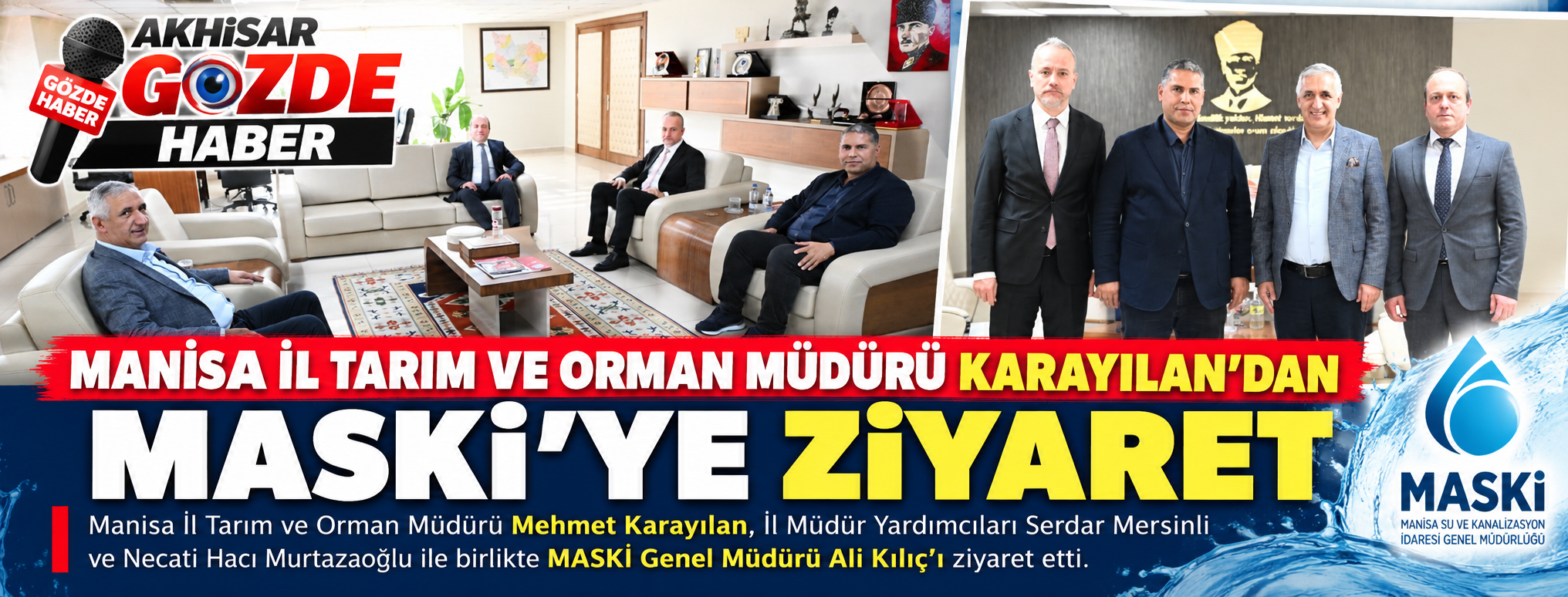 Manisa İl Tarım ve Orman Müdürü Karayılan’dan MASKİ’ye Ziyaret