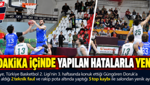SON 5 DAKİKA İÇİNDE YAPILAN HATALARLA  YENİLDİLER