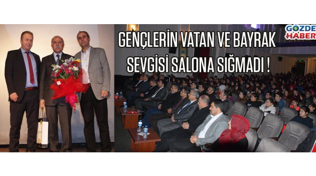 GENÇLERİN VATAN VE BAYRAK SEVGİSİ SALONA SIĞMADI !