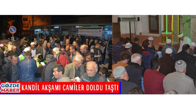 Kandil Akşamı Camiler Doldu Taştı