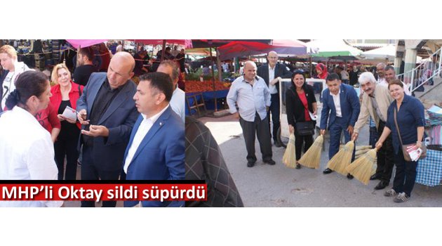 MHP’li Oktay sildi süpürdü