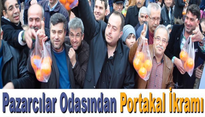 Pazarcılar Odasından Portakal İkramı