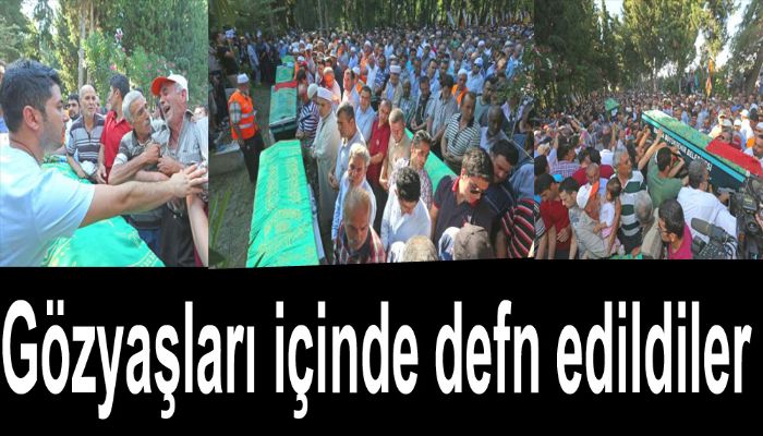 Gölmarmara'da Ölen Tarım İşçileri Gözyaşları içinde defn edildiler