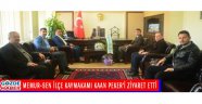Memur-Sen İlçe Kaymakamı Kaan Peker’i Ziyaret Etti...