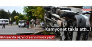 Akhisar’da öğrenci servisi kaza yaptı