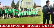 AKHİSARSPOR'A MORAL DESTEĞİ!