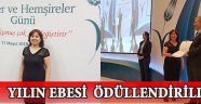YILIN EBESİ ÖDÜLLENDİRİLDİ